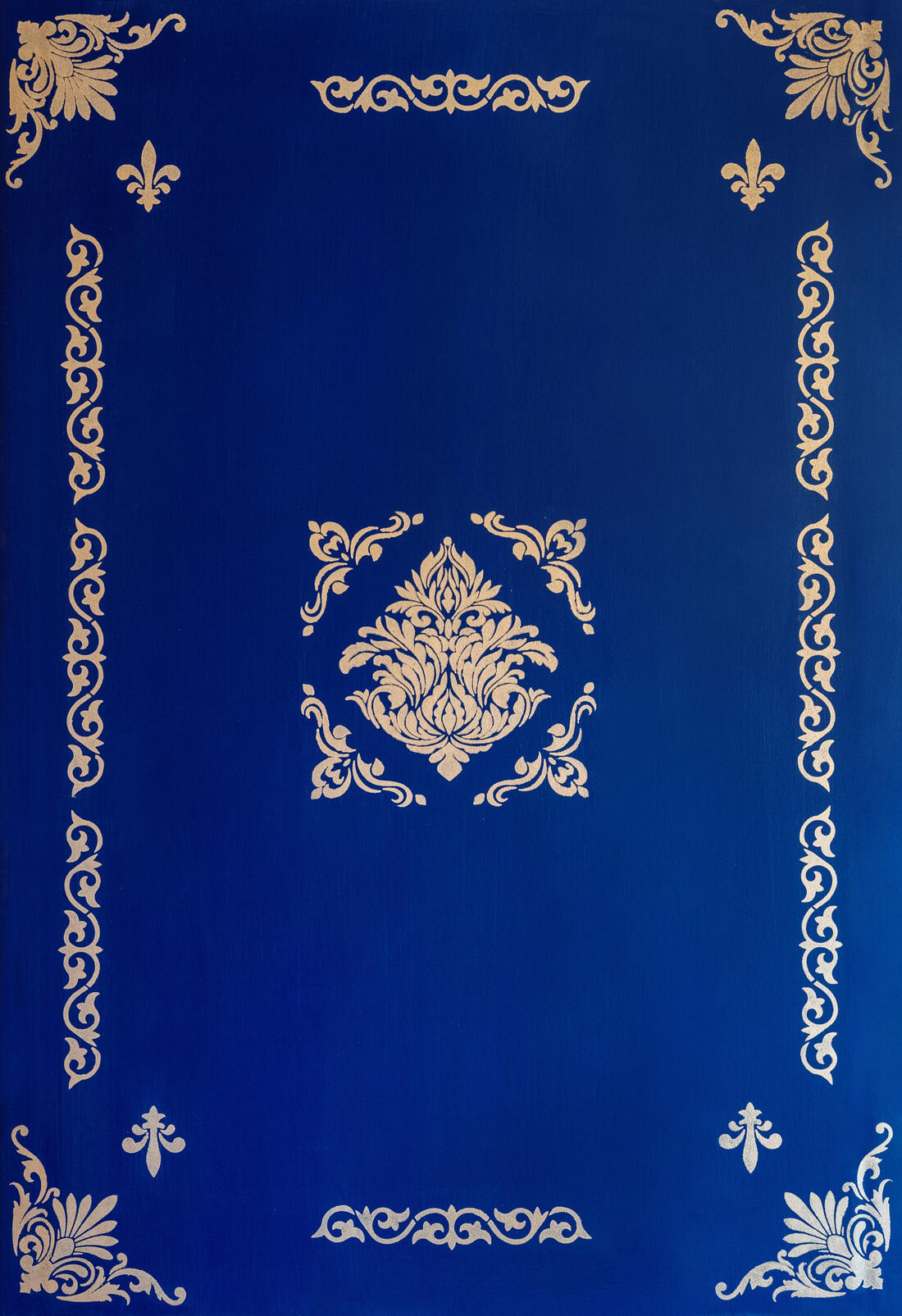 Majestic Blue – Wanddesign mit königlichem Touch