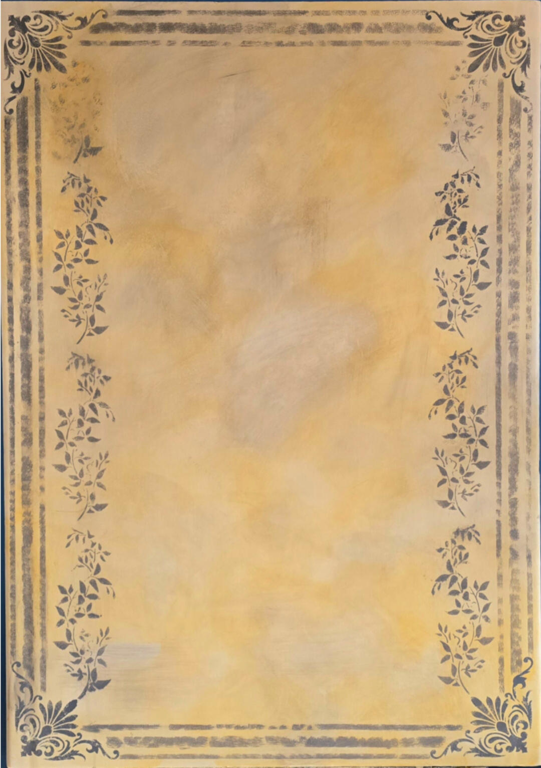 Feldrahmung Botanique – Klassische Ornamentik mit floraler Bordüre