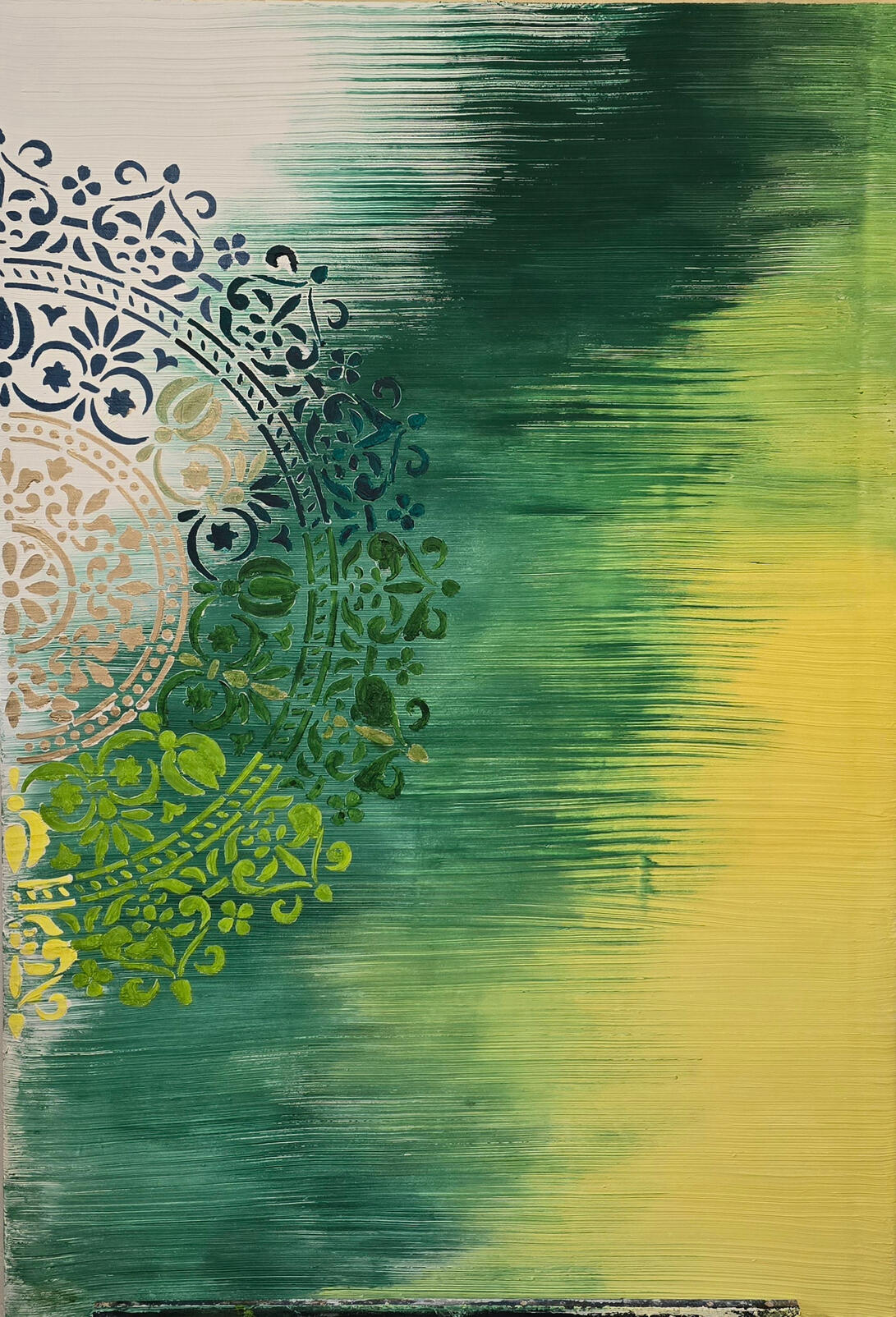 Zen Harmony – Kunstvolle Balance aus Farbe & Muster